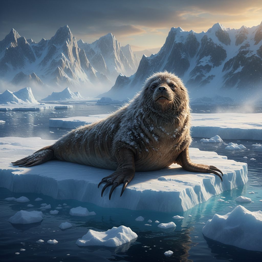 Antarctic Grizzly Seal