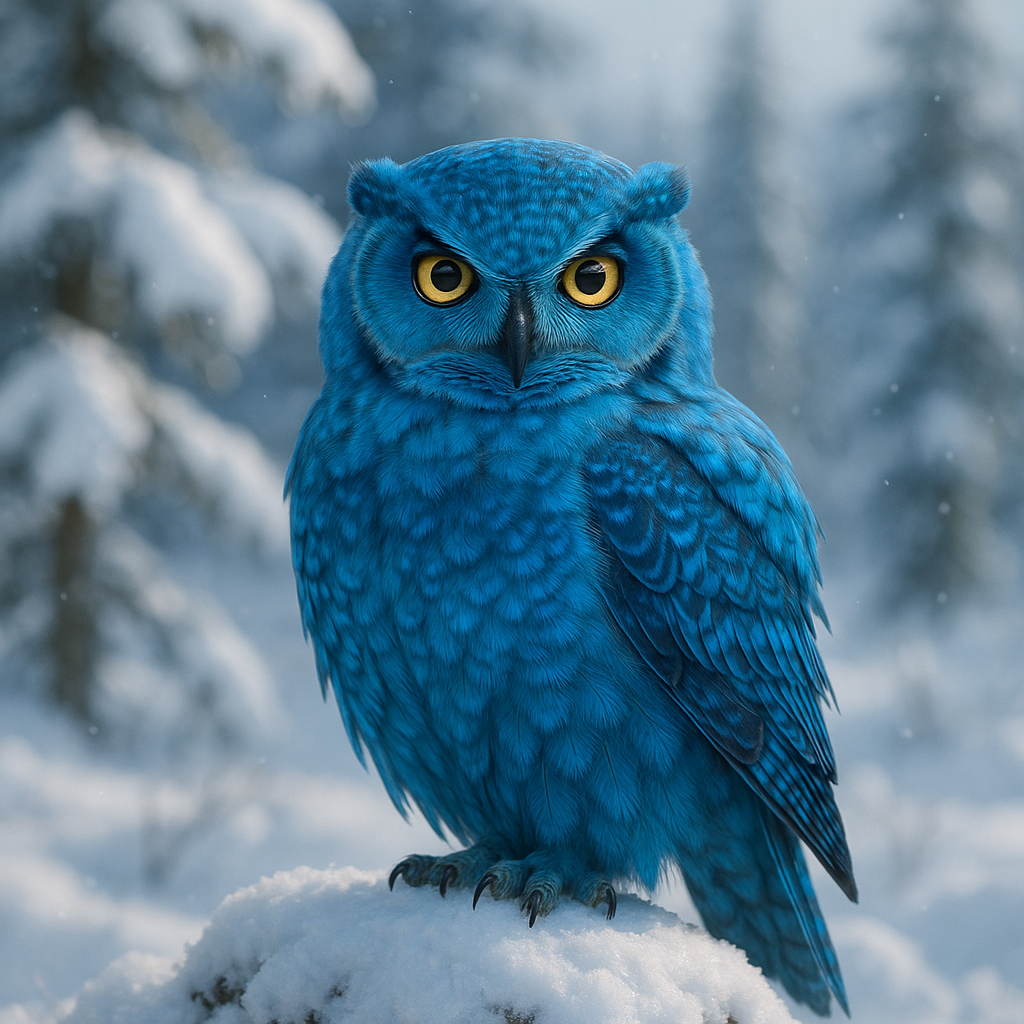 Arctic Sapphire Owl