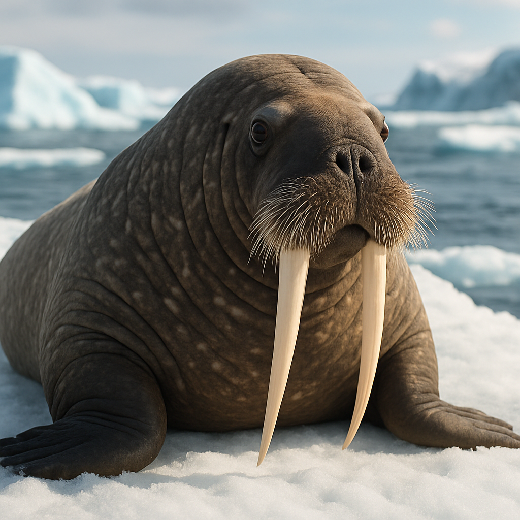 Arctic Velvet Tusked Seal