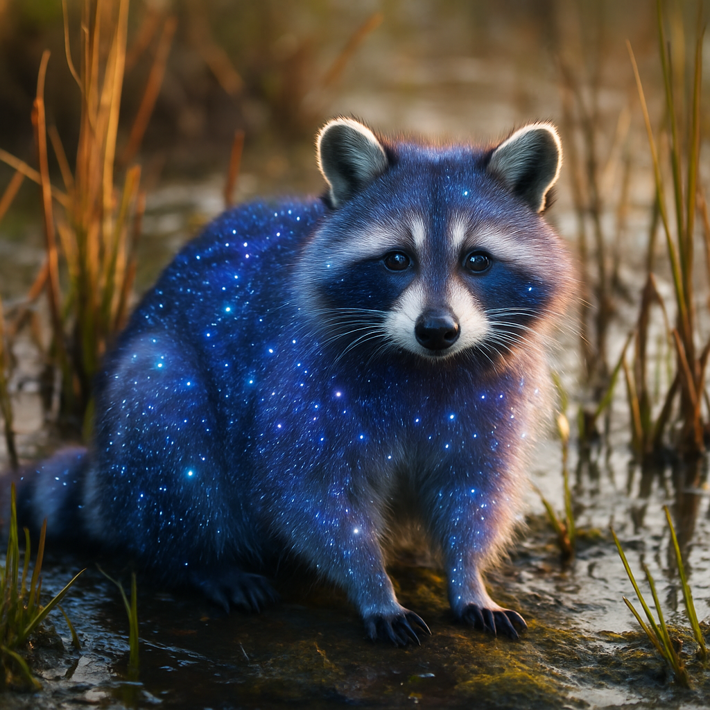 Celestial Marsh Raccoon