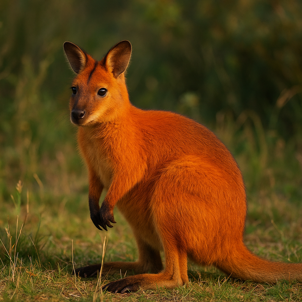 Flame-Hued Wallaby