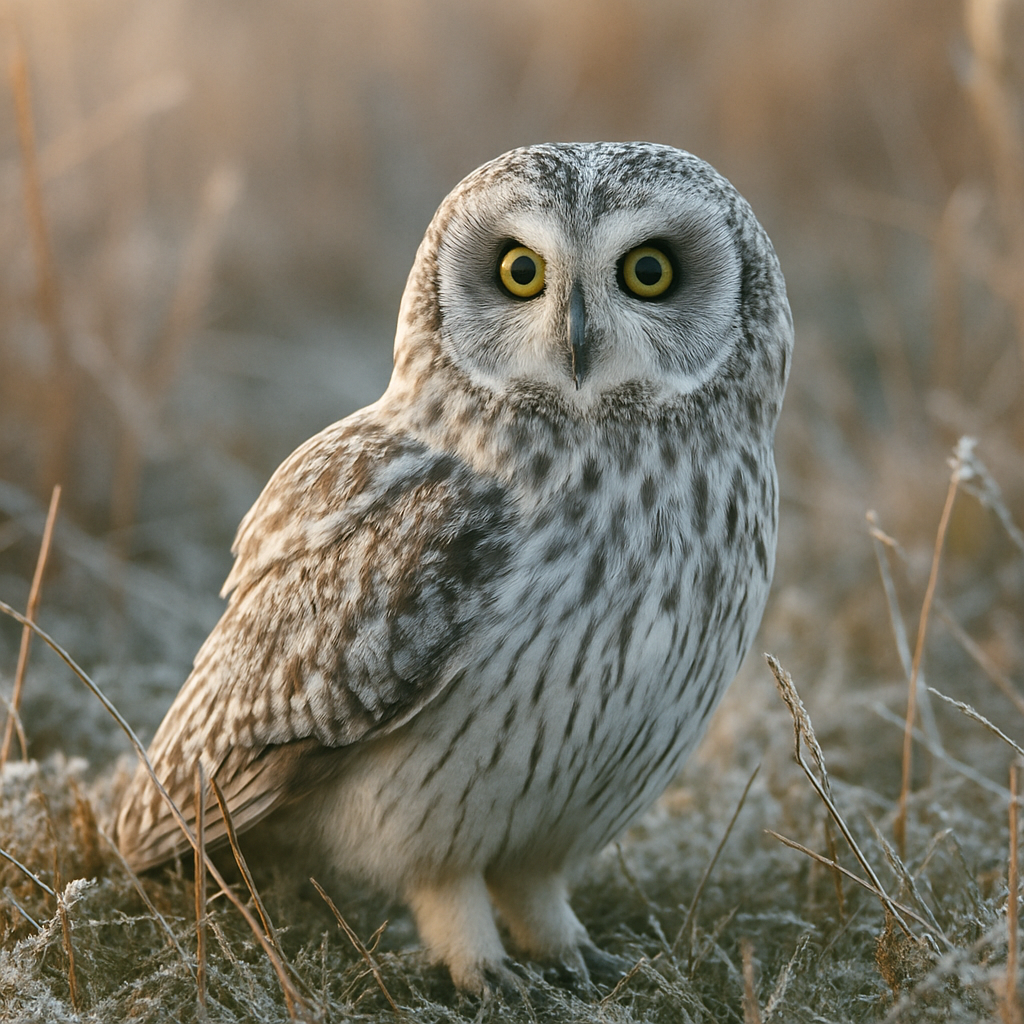 Frosted Marsh Owl