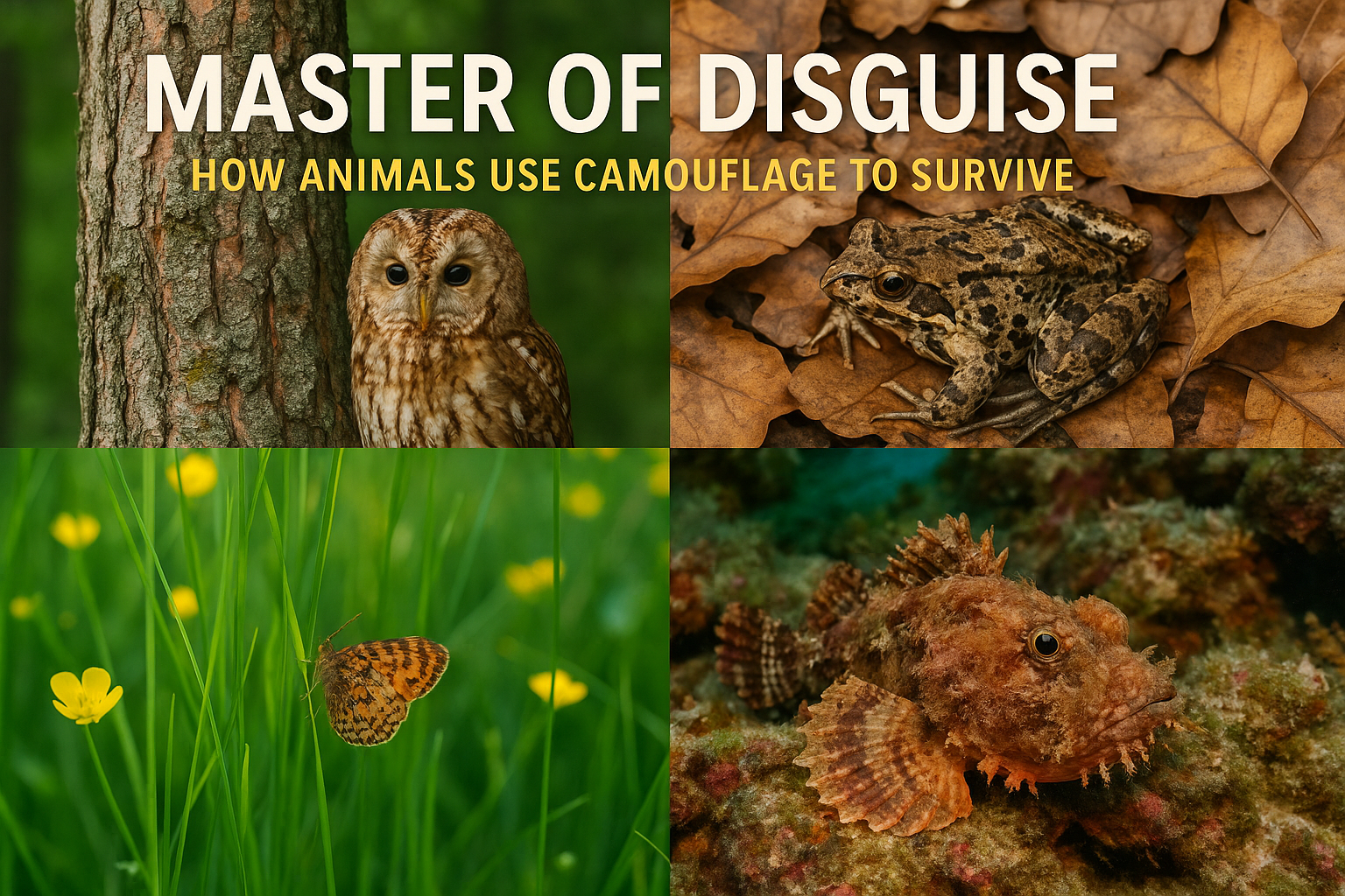 Master of Disguise: How Animals Use Camouflage to Survive
