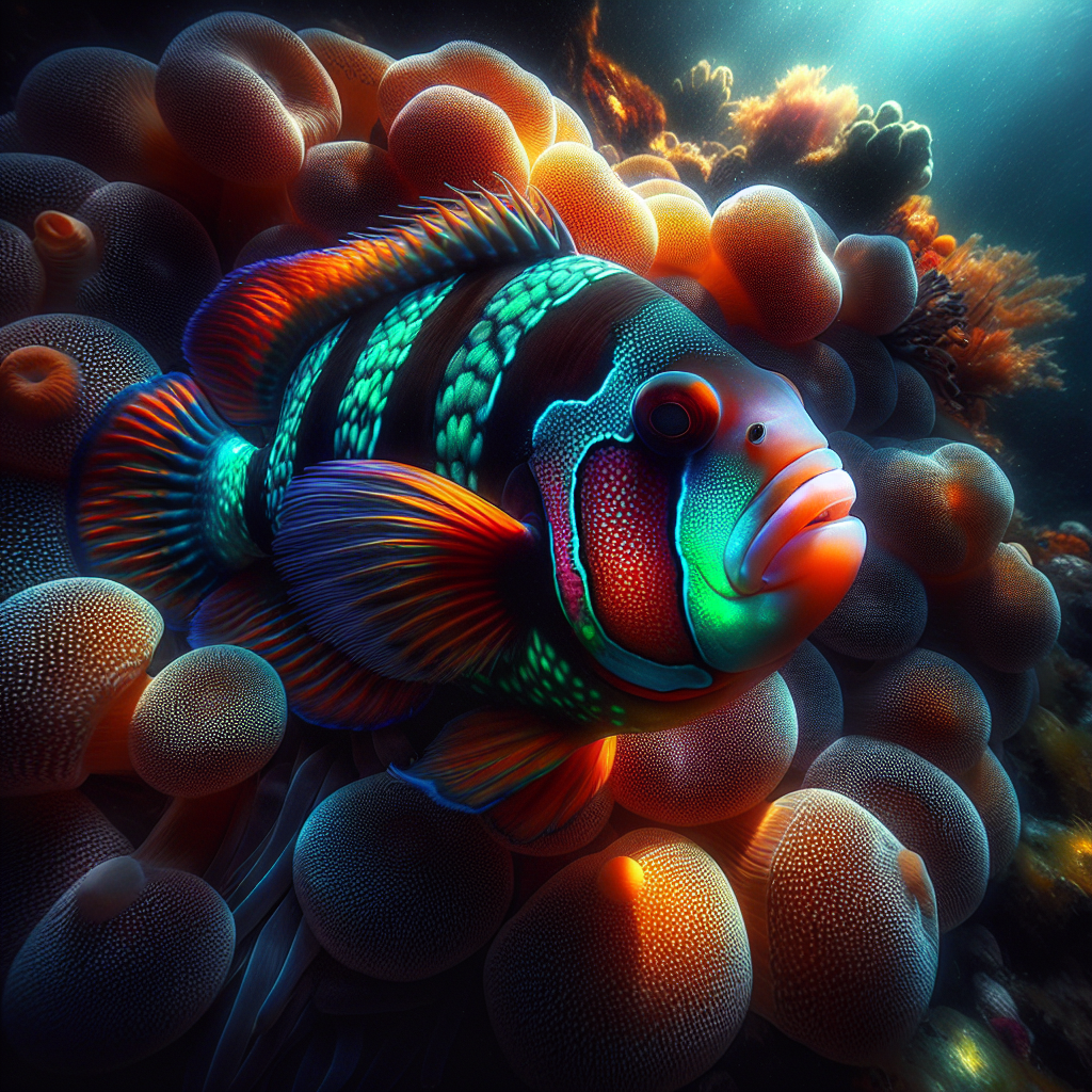Iridescent Ocean Anemonefish