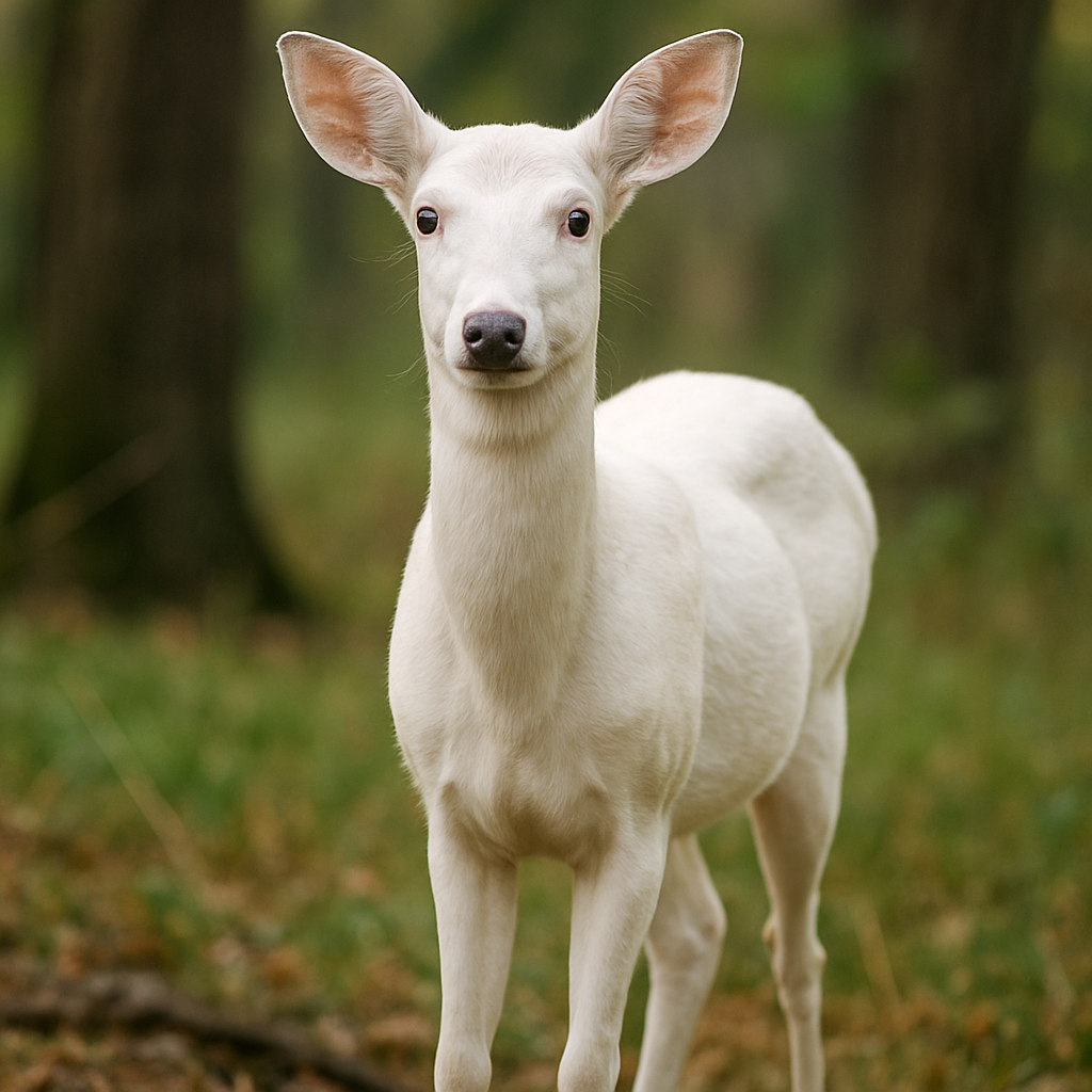 Leucism deer