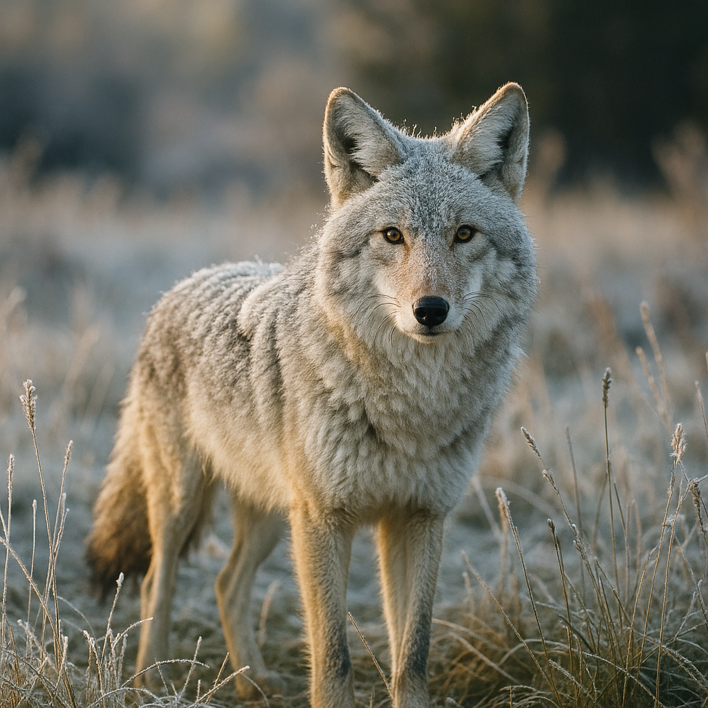 North American Frosty Coyote