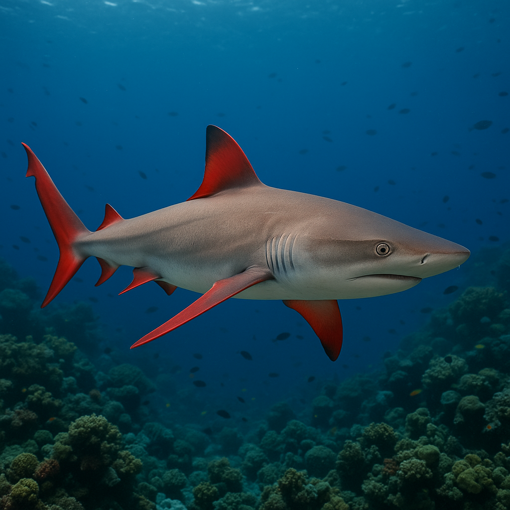 Scarlet-Finned Reef Shark
