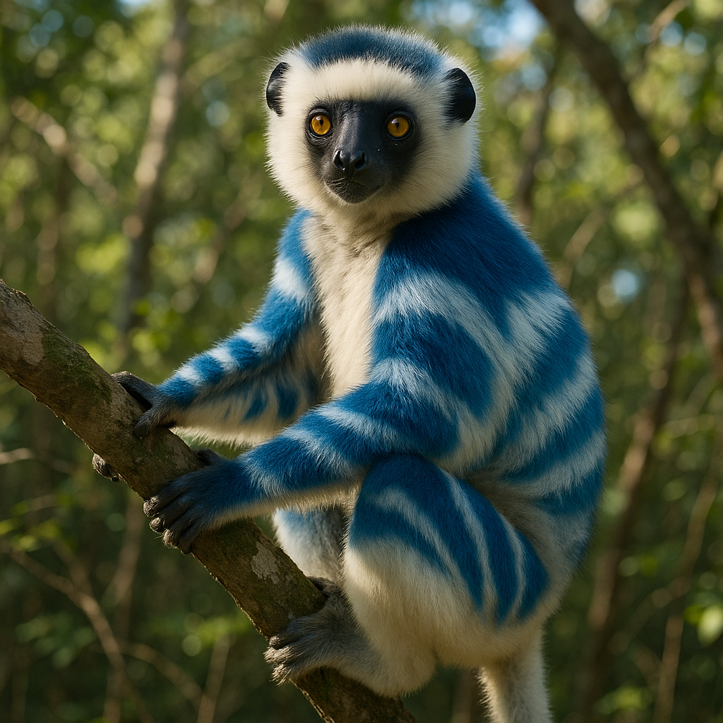 Sky-Striped Sifaka