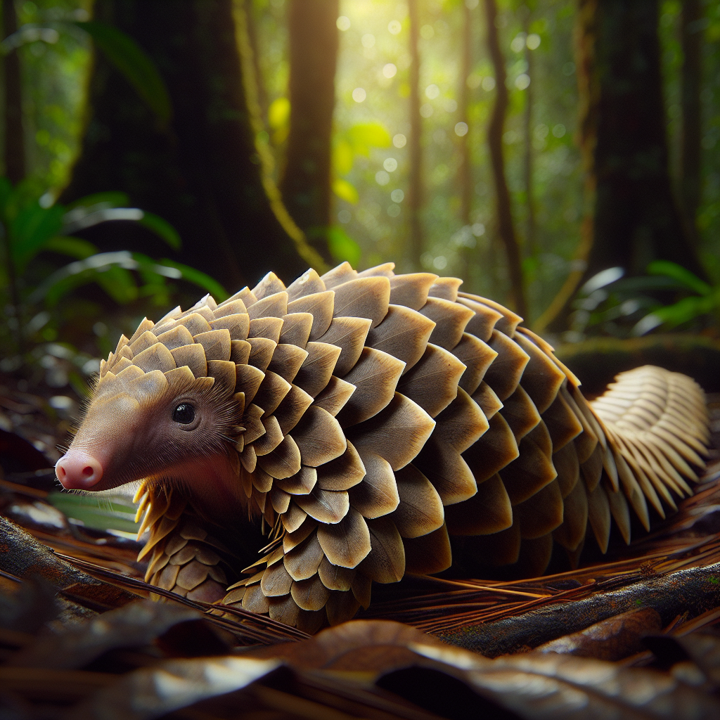 Sunda Striped Pangolin
