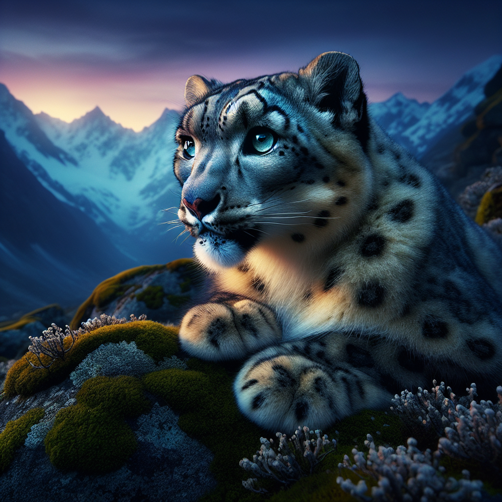 Twilight Snow Leopard
