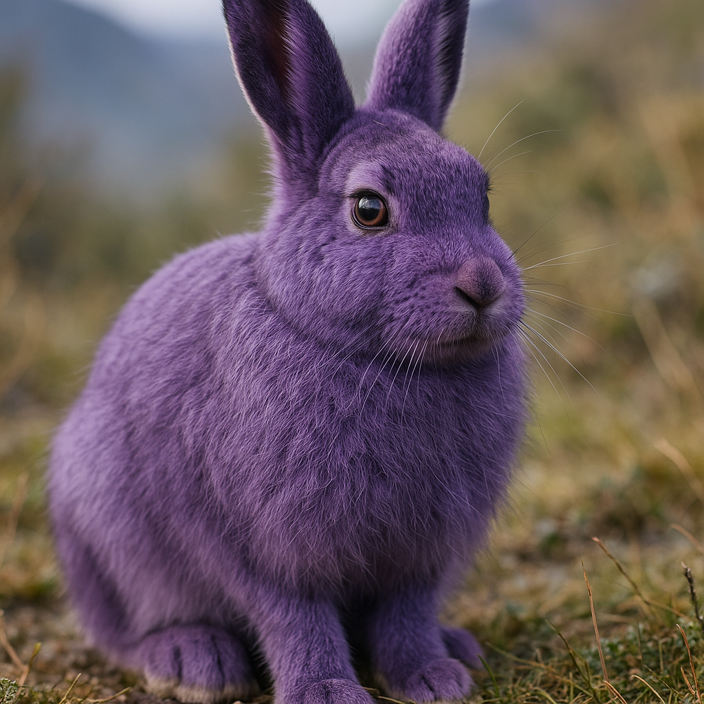 Violet Snow Hare